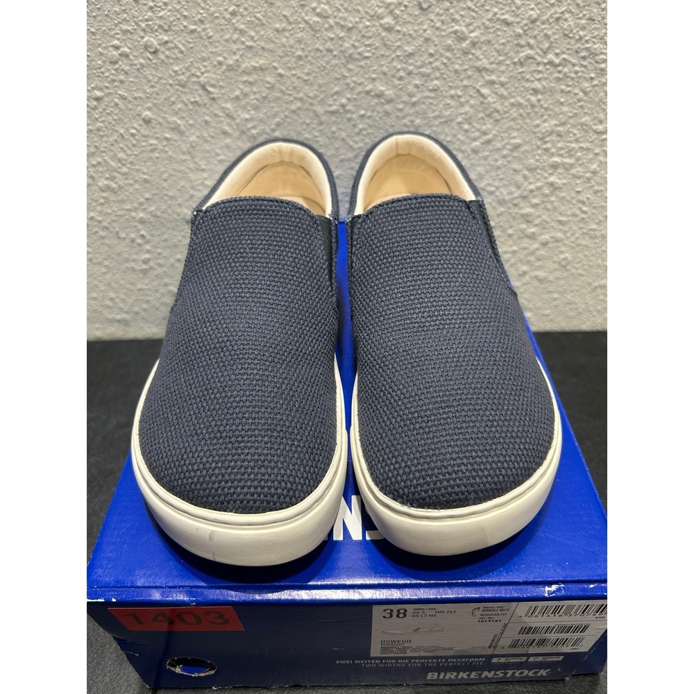 Birkenstock Oswego Textile Mixed Leather Midnight Blue EU 38 US L7 M5 Unisex